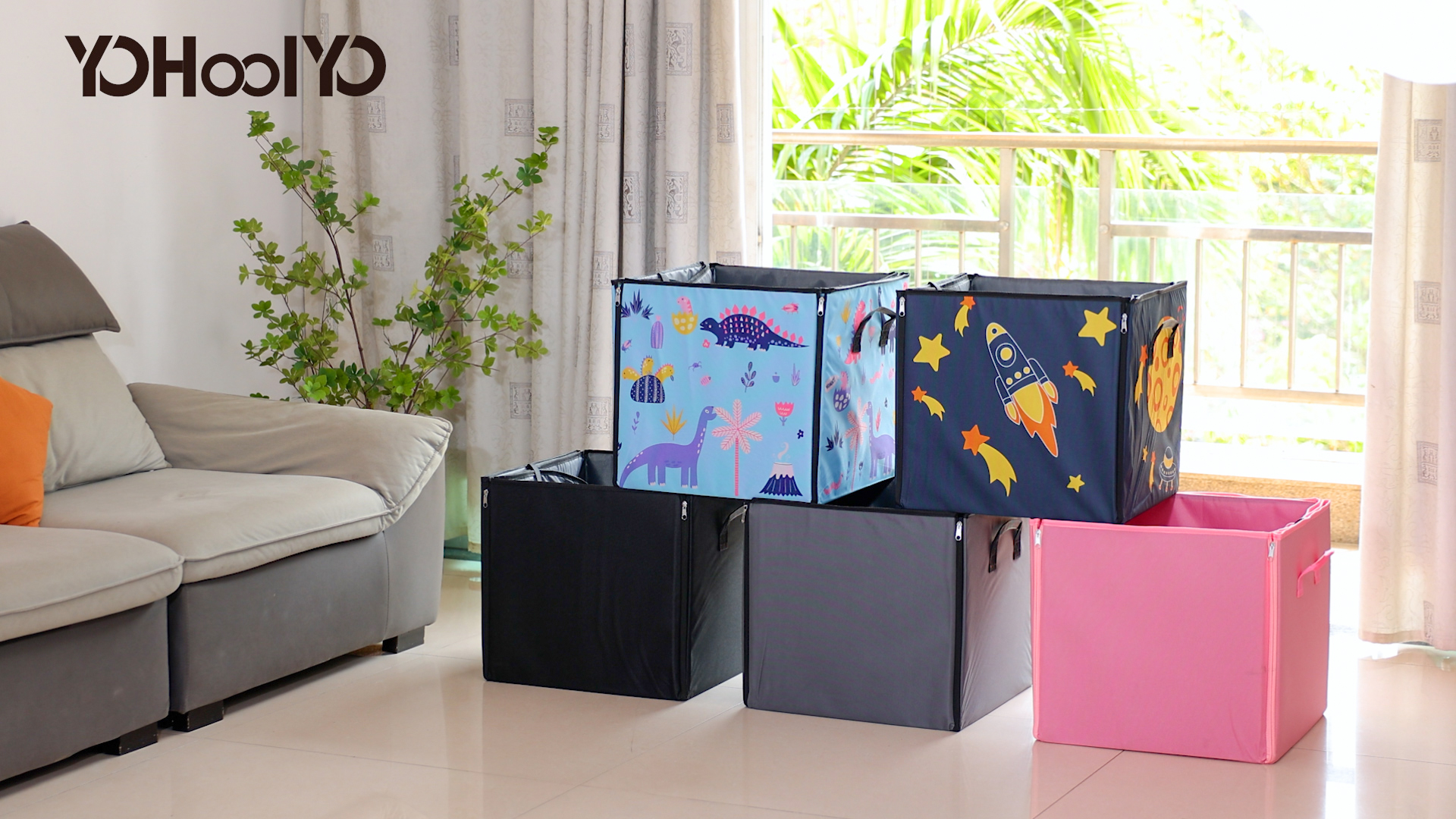 Amazon.com: YOHOOLYO 2 In 1 Toy Storage Play Mat, Storage Box for