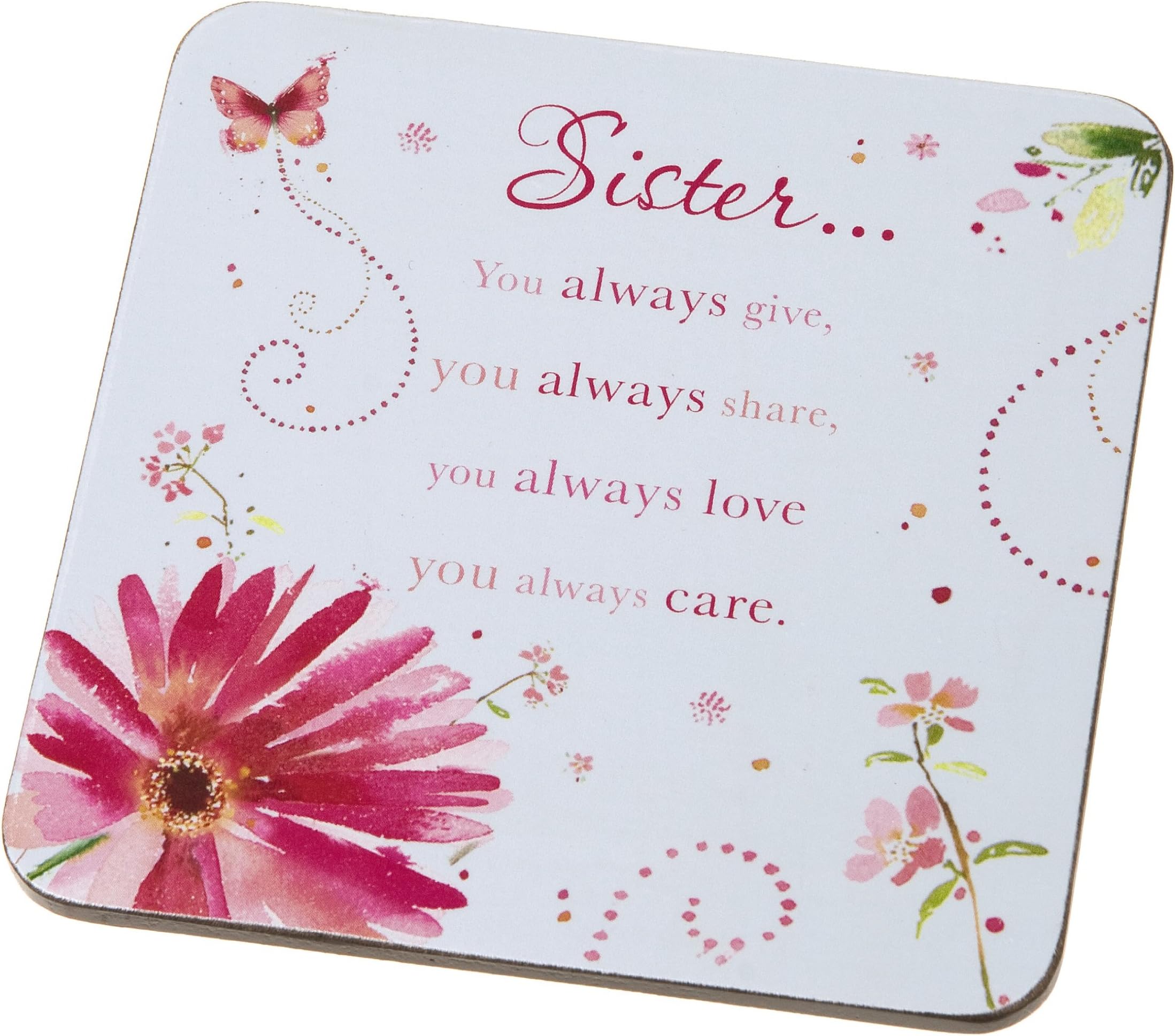 Wishing Well Sister Words of Endearment Sentimental Coaster