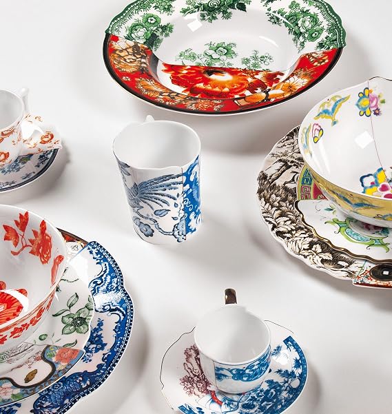 Seletti Hybrid - Deep plate Cecilia Multicolor - Cecilia