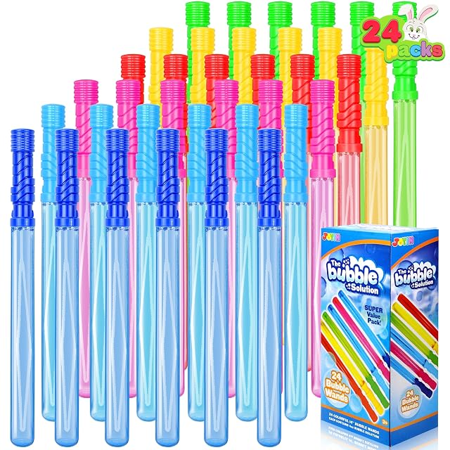 24 varitas de Burbujas Grandes a Granel (2 docenas, 14’’) para Juguetes de Verano