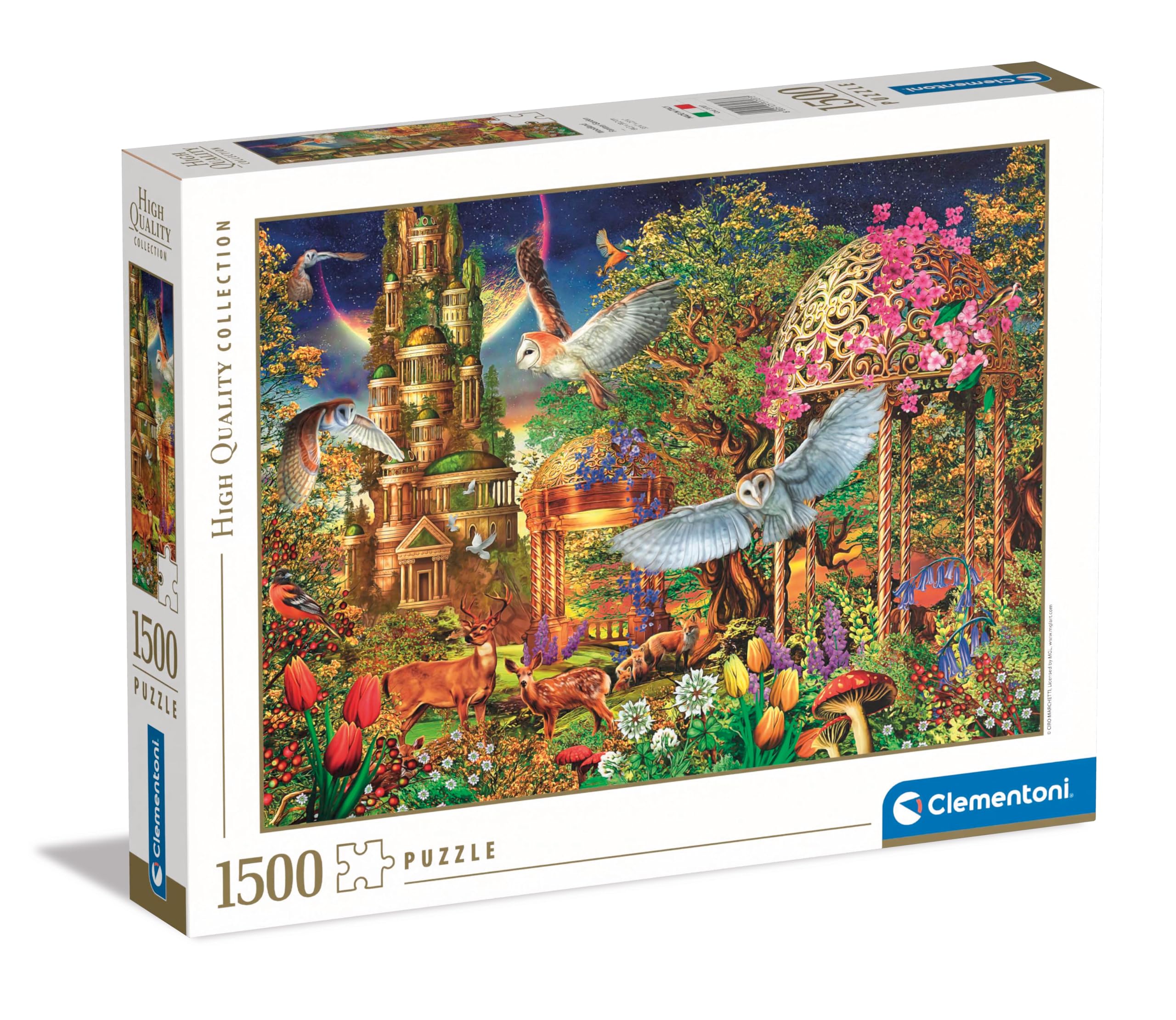 Clementoni Jigsaw Puzzle Collection - Woodland Fantasy Garden 1500 Pieces - Puzzle For Adults 14-99 Years, Gift For Men/Women, Landscape, Made In Italy, 31707