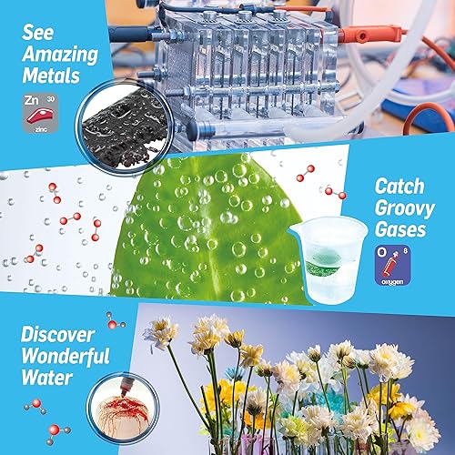 Miniatura 3 de Laboratorio de química de tubos de ensayo - Más de 50 experimentos científicos y reacciones - A partir de 8 años - ¡Aprenda sobre sólidos, líquidos,