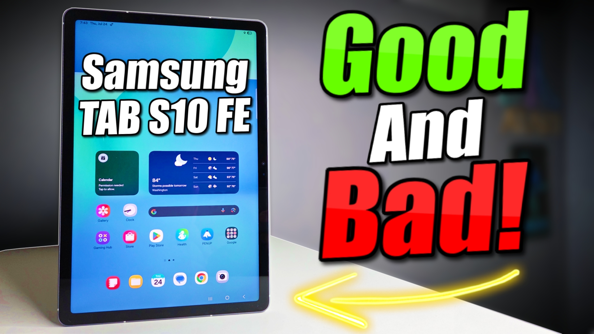 Watch Samsung Galaxy Tab S10 FE Pros & Cons! on Amazon Live