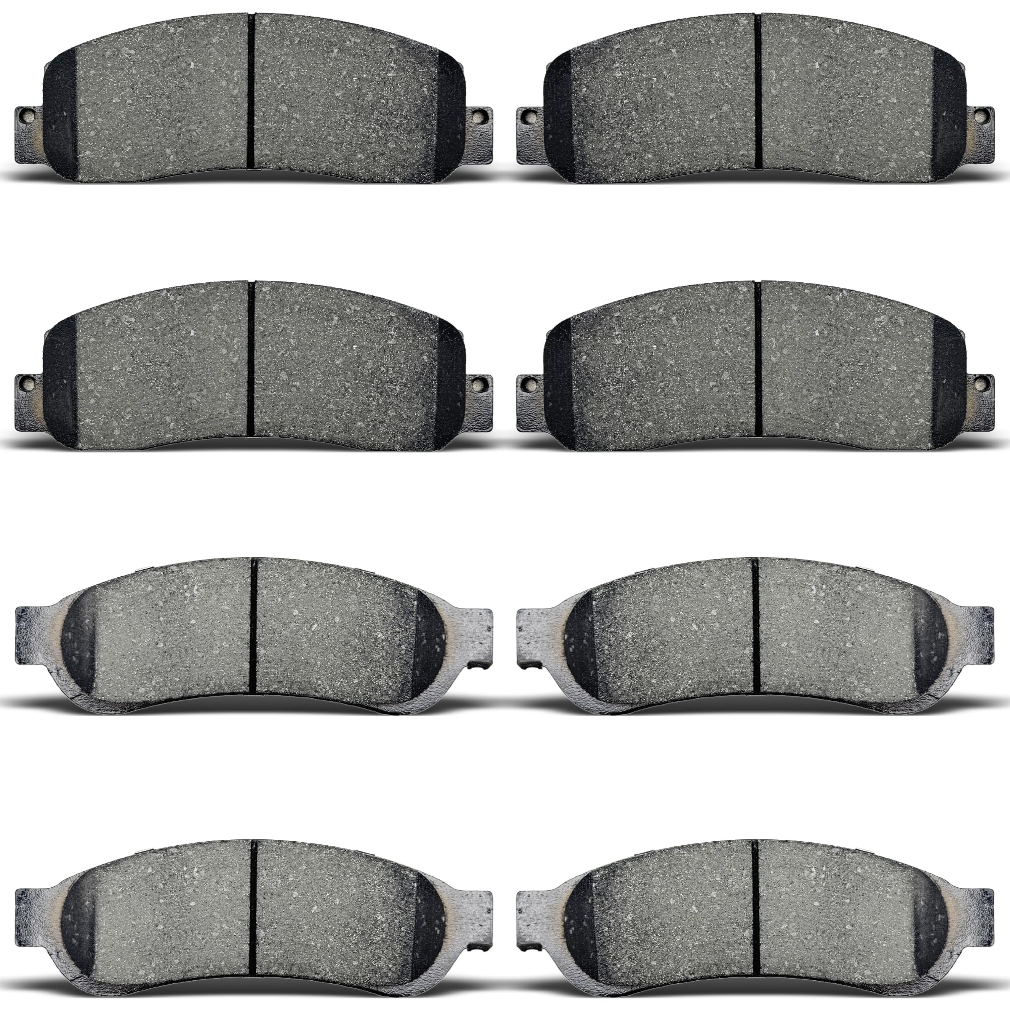 ALADICHE 8pcs Front/Rear Ceramic Brake Pads