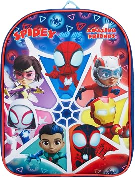 Marvel Spidey And His Amazing Friends Backpack | Spiderman Backpack | Boys School Backpacks | Toddler Backpacks | One Size Blue