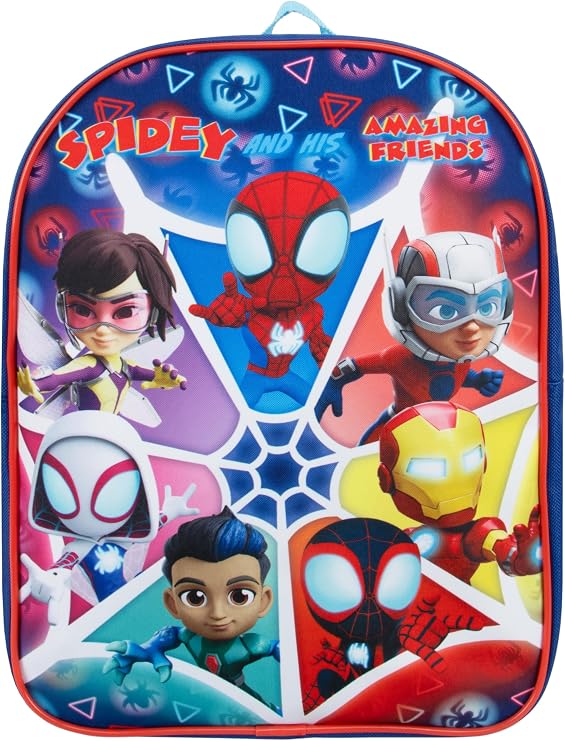 Marvel Spidey And His Amazing Friends Backpack | Spiderman Backpack | Boys School Backpacks | Toddler Backpacks | One Size Blue