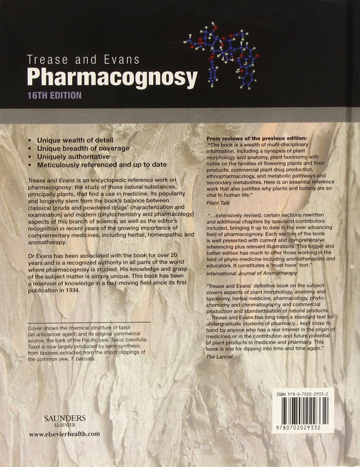 Trease and Evans' Pharmacognosy