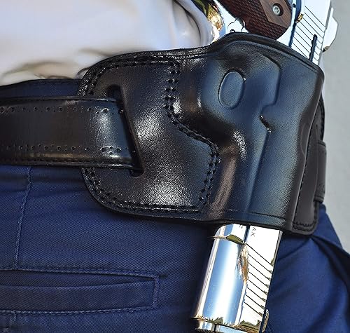 Miniatura 3 de Ottoza Funda de cuero hecha a mano derecha para pistola 1911  Funda OWB para pistola 1911 se adapta a la mayoría de los modelos 1911 COLT-Kimber