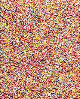 Simply Topps Sugar Strands Cake Sprinkles, Bright Rainbow, 30 Grams
