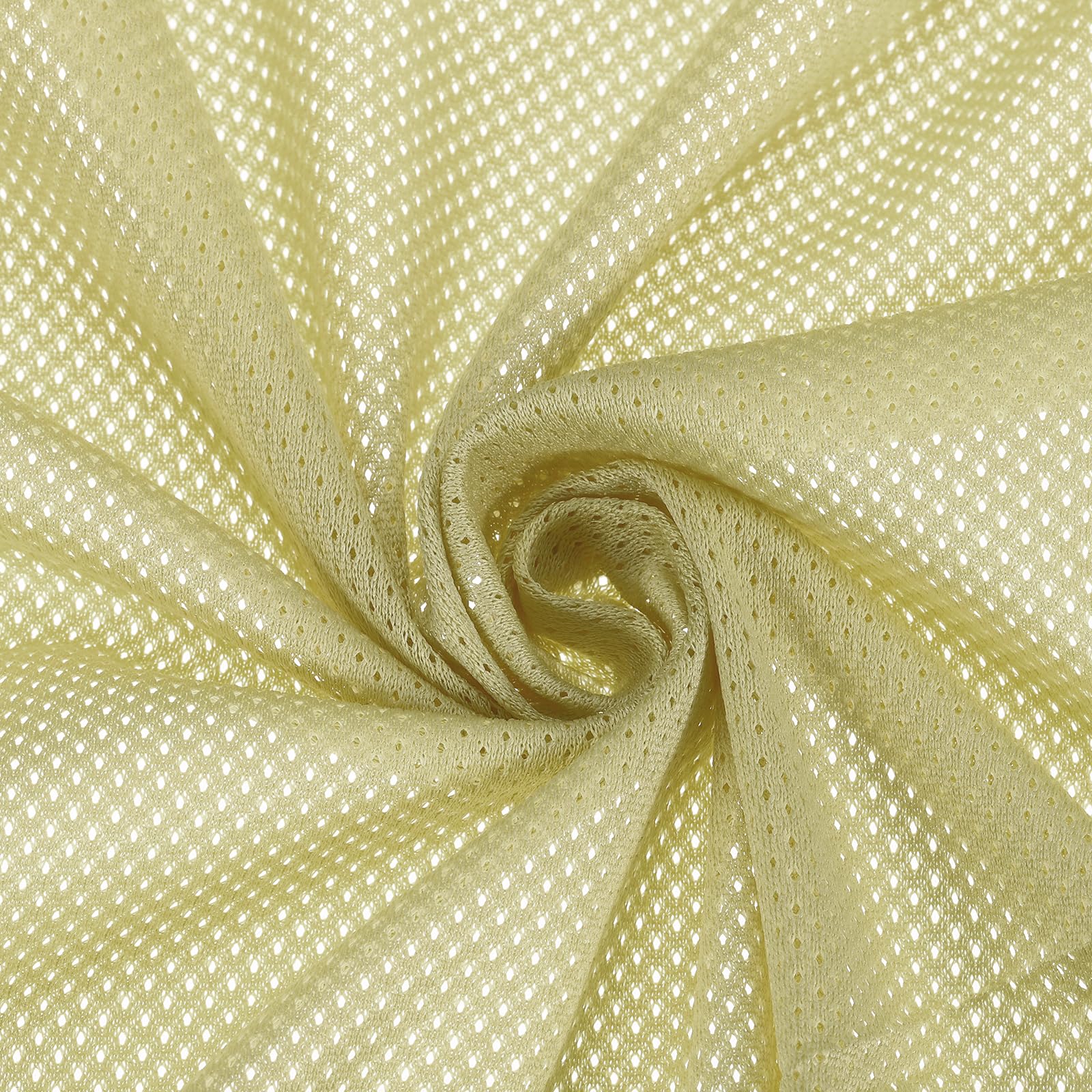 PATIKIL 62 Zoll breiter Netzstoff Stretchstoff Netzfutter Stoffe leicht dehnbar zum Nähen von Rucksacktaschen und riemen, Netzkleidung, Netzbeuteln, Einkaufstaschen, Sand 2 Yard