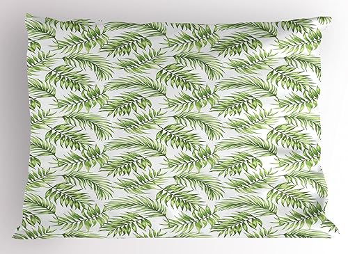 Miniatura 11 de Ambesonne Funda de almohada gris, lunares pequeños sobre fondo blanco, estilo retro, patrón tradicional pastel, funda de almohada decorativa de