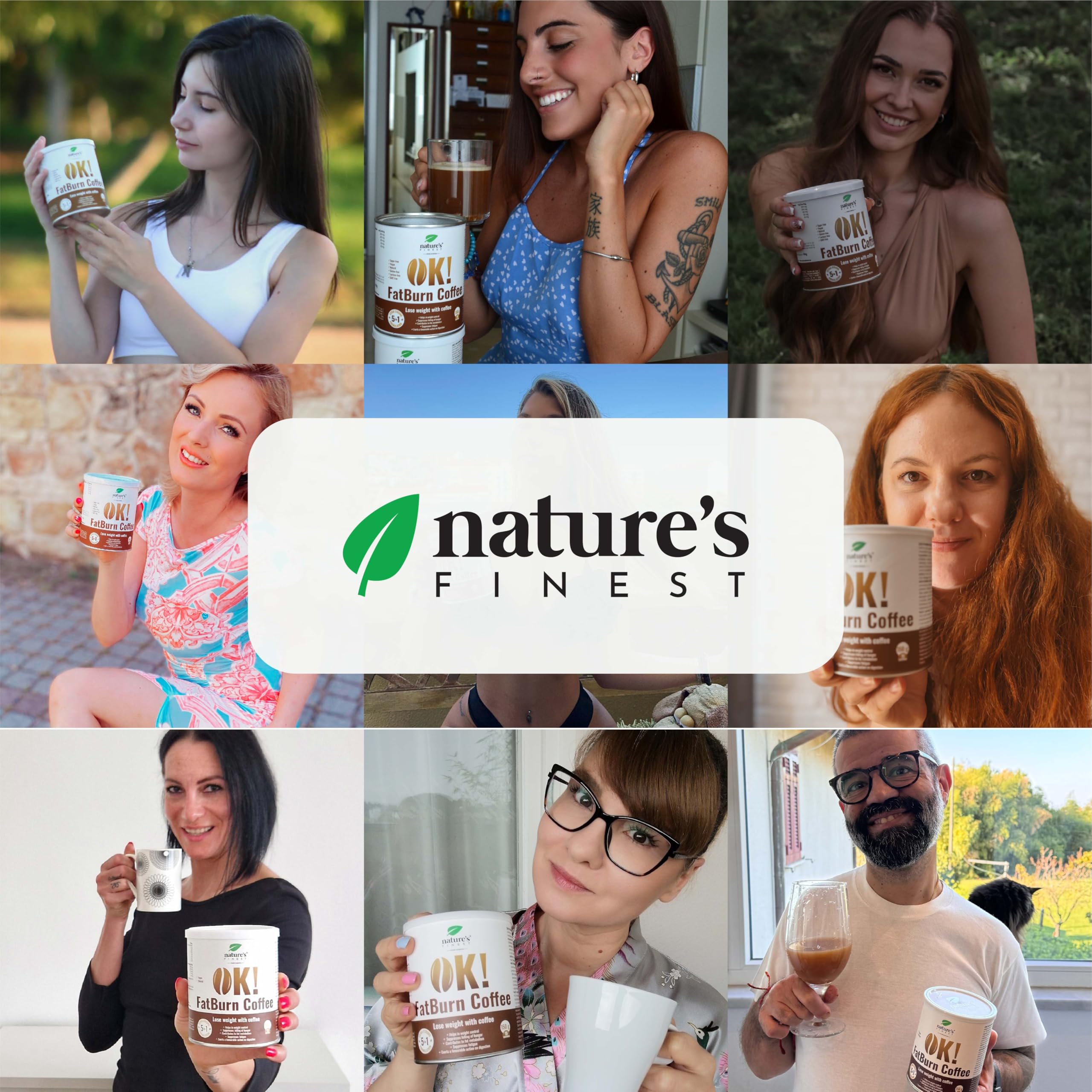 Nature's Finest OK!Burn Coffee, Café Instantáneo 5 en 1, 150 g | OK!Burn Coffee 150 g - fácil de preparar, ideal para tu pausa café