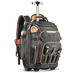 Tool Backpack Bag With Wheel Heavy Duty Rolling Tool Backpack Hvac On Wheel Tool Bag For Men For