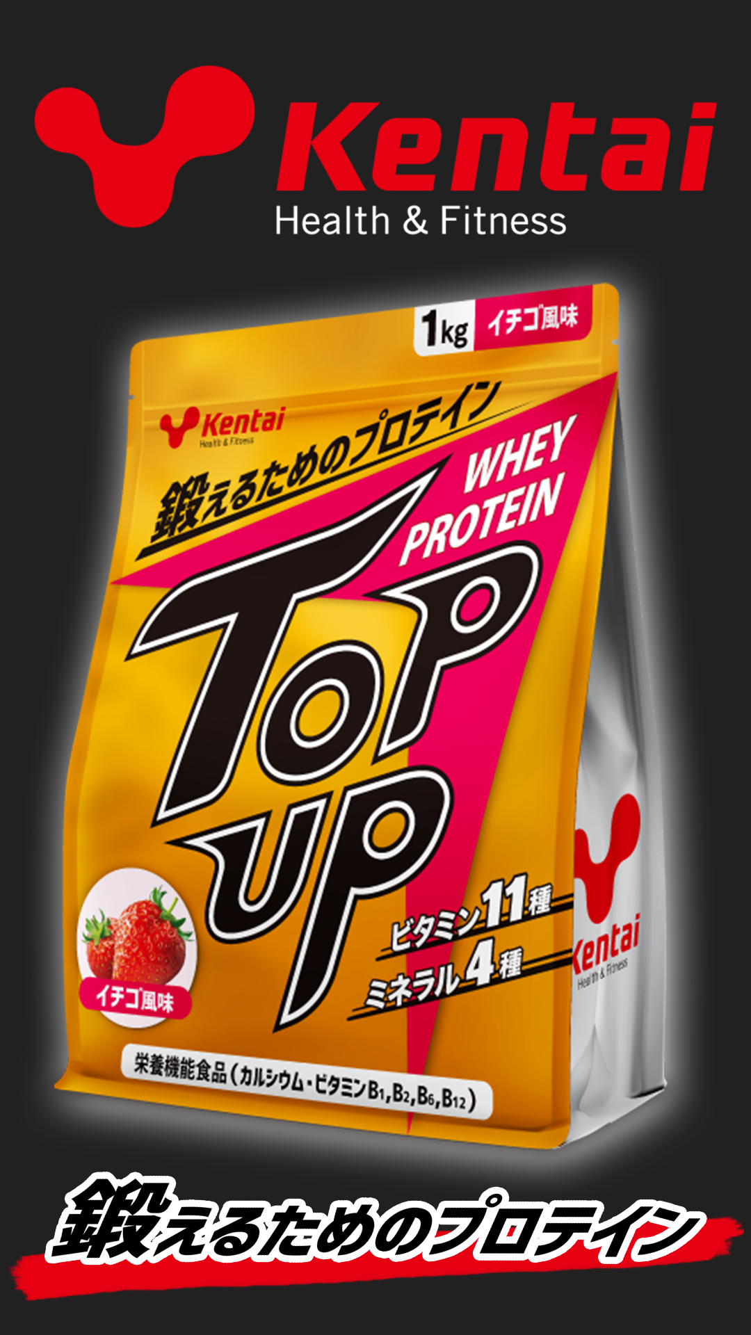 Amazon | Kentai ケンタイ TOP UP ホエイプロテイン ココア 1kg