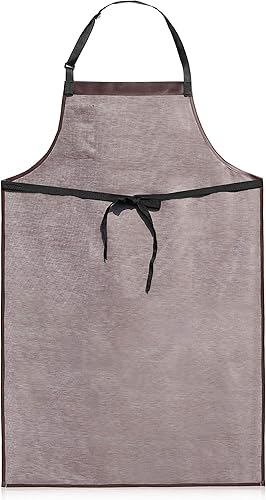 Miniatura 3 de New Star Foodservice Vinyl Bib Apron with Leatherette Finish, Set of 2