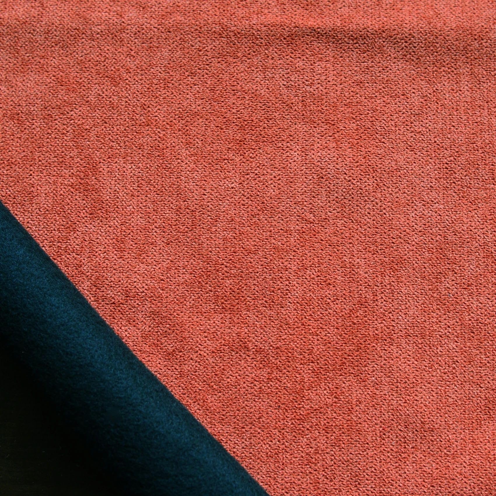 Home Maison QABANE - Rideau Thermique Phonique KONFOR - Flanelle Polyester - Occultant Isolant Froid et Bruit - Chambre Salon Bureau - 8 Oeillets - 140 x 300 cm - Terracotta
