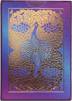 Bicycle Peacock Playing Cards - Purple - Cold Foil Premium Playing Card Deck for Card Games and Magic Tricks - Dazzling Design, Smooth Finish
