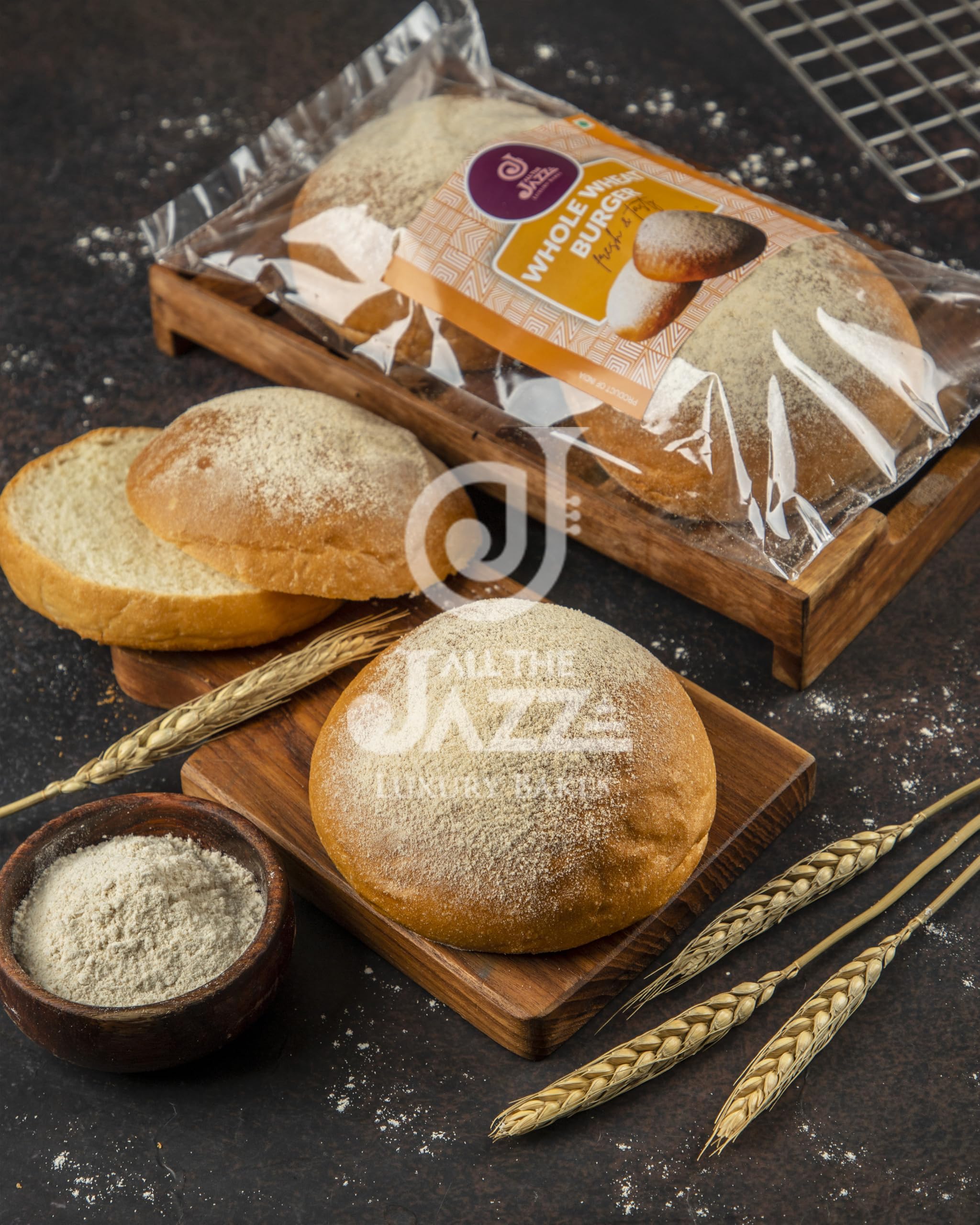 All The Jazz Luxury Bakes - Whole Wheat Burger Buns (2 Pcs) - Freshly Baked, Healthy, Soft, Delicious for Breakfast and Making Sandwiches and Burgers - 140 Grams (B0DB8N3W8P) Amazon Price History, Amazon Price Tracker
