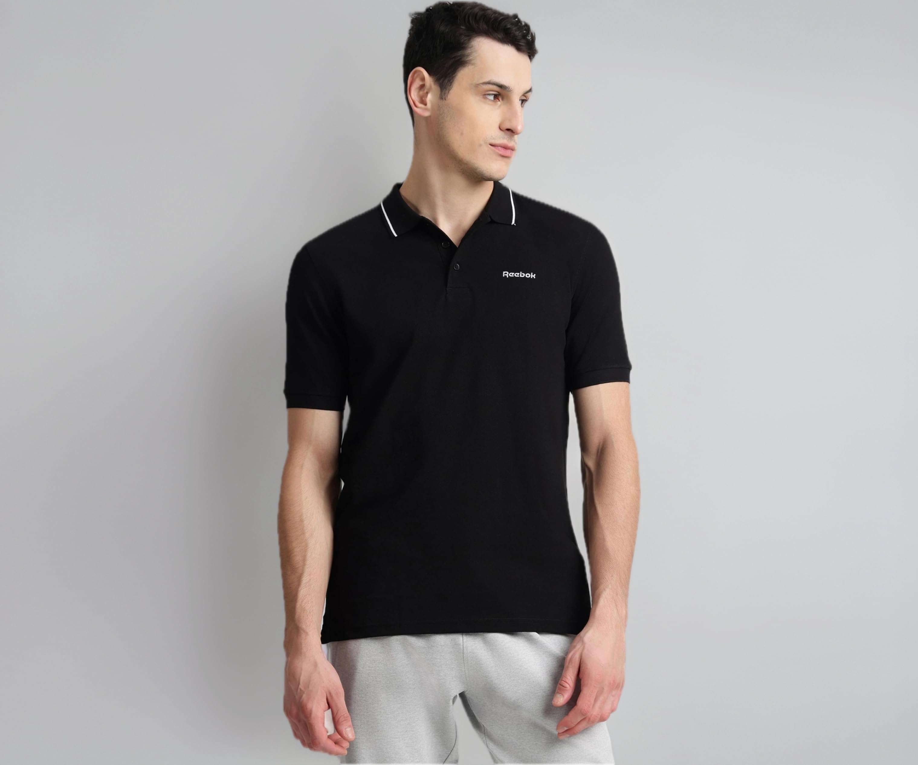 Men's Pure Cotton Polo T-Shirt - Breathable Soft Half Sleeve Collar Tee for Men | Smart Casual Polo Tshirt for Men | Office Travel