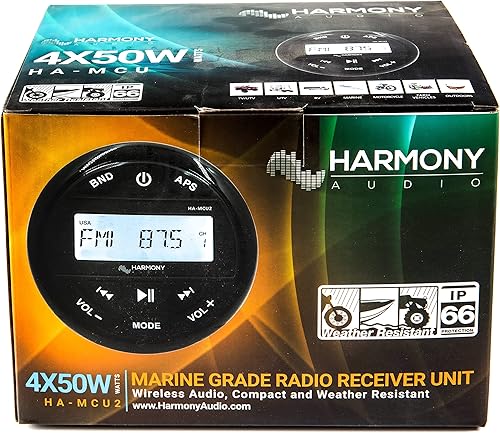 Miniatura 8 de Harmony Audio HA-MCUREM Mando a distancia de audio marino para Harmony HA-MCU2 Media Receiver