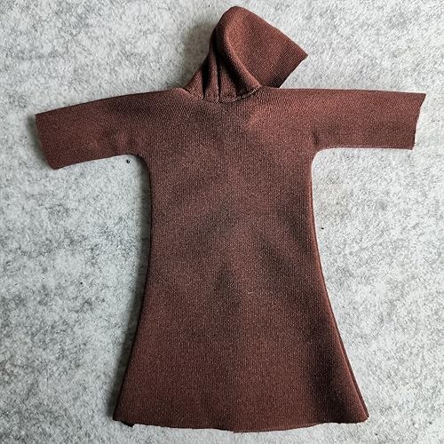 Miniatura 4 de Capa de tela a escala 112 con sombrero para 6 pulgadas Bandai SHF Figma Body Doll Figura de acción (sin figura) (marrón)