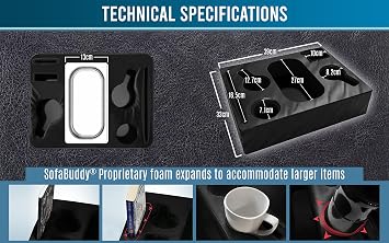 Convenient Couch Cup Holder & Caddy, Perfect Couch Accessory