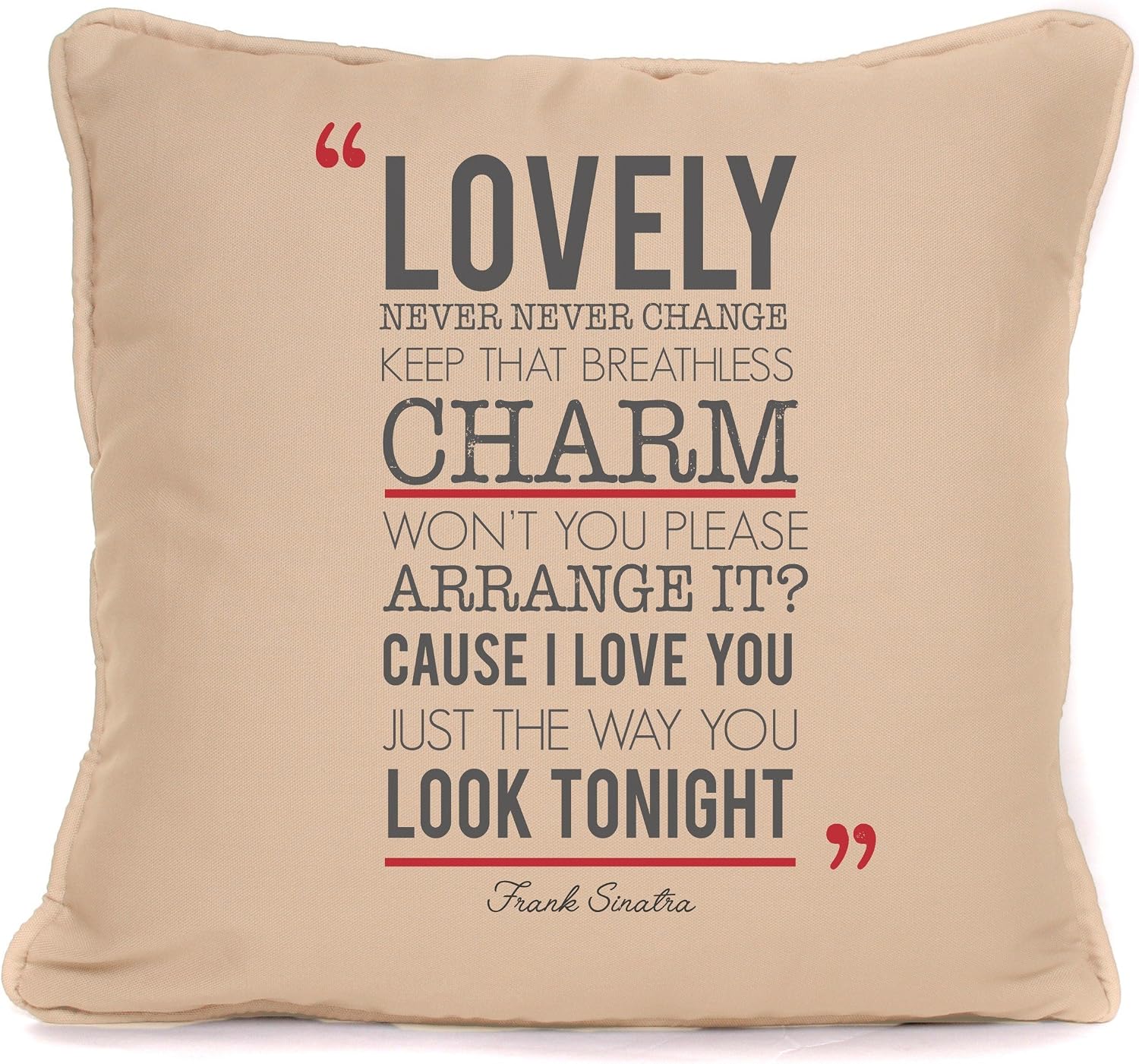 Amazon Com Frank Sinatra The Way You Look Tonight Song Lyrics Design 2 Cushion Cover Best Gift Present Ideas For Christmas Birthdays Or Any Other Occasion 18 X 18 Inch Home Kitchen