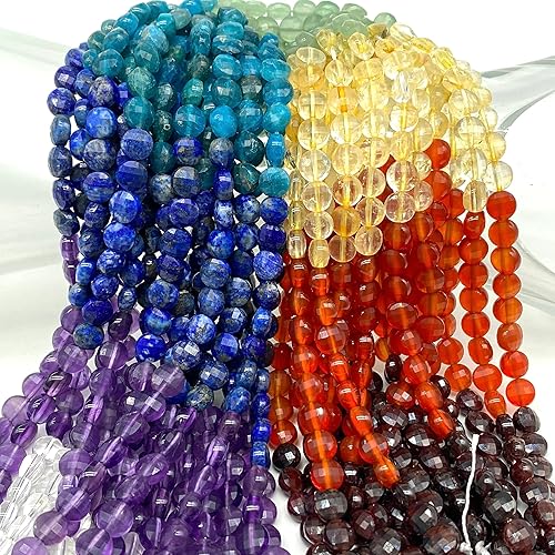 ABCGEMS - Cuentas de granate de arándano madagascán (un proceso de corte revolucionario, más superficies para reflejar la luz), curación, energía,