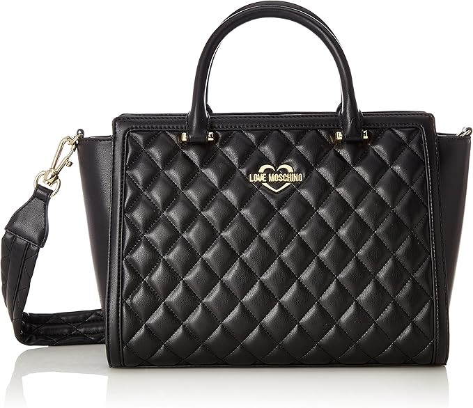 borsa quilted nappa pu nero