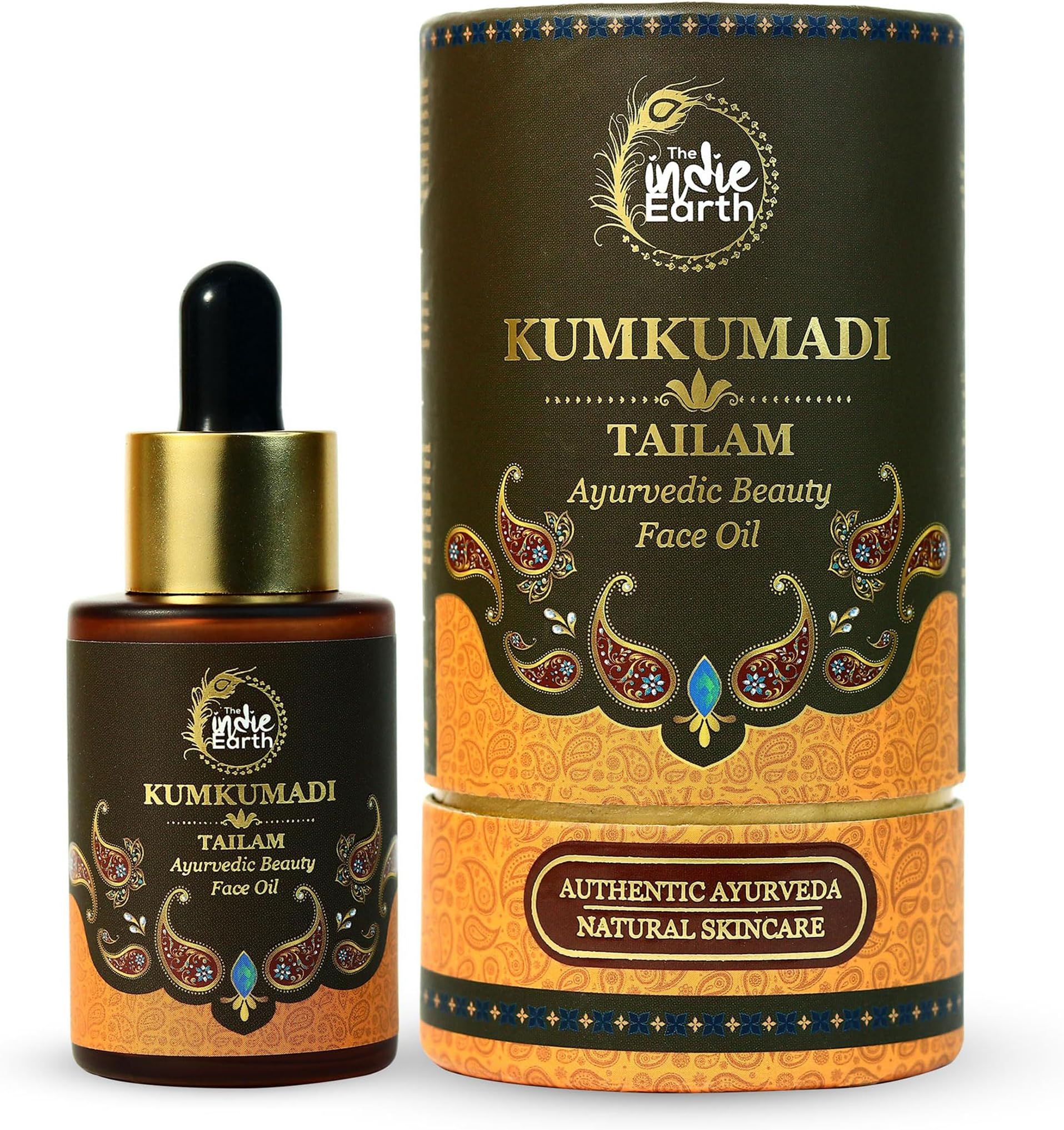 - Kumkumadi Tailam 30 ml | An Ayurvedic Beauty Face Oil | Miraculous Beauty Night Serum for Brighter, Glowing & Younger Looking Skin with Turmeric, Saffron, Blue Lotus & Indian Lotus