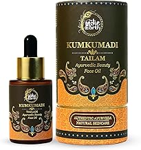 The Indie Earth Kumkumadi Tailam 30 ml | An Ayurvedic Beauty Face Oil | Miraculous Beauty Night Serum for Brighter, Glowing & Younger Looking Skin with Turmeric, Saffron, Blue Lotus & Indian Lotus