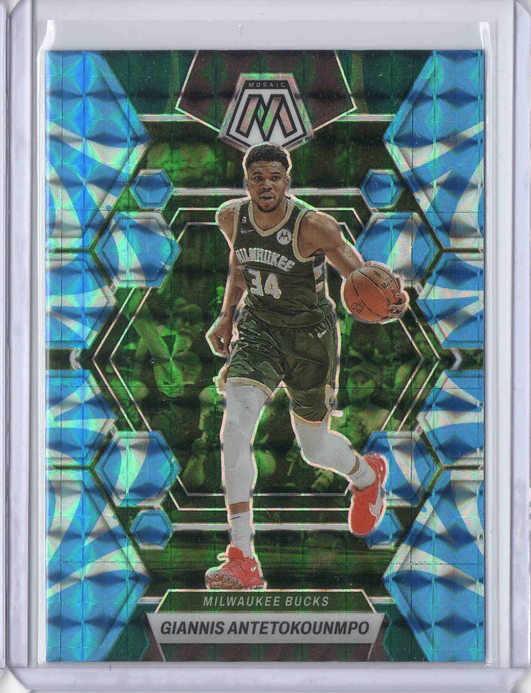 Amazon.com: 2022-23 Trading Card Mosaic Mosaic Reactive Blue #15