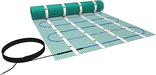 WarmlyYours Alfombrilla eléctrica para calefacción de suelo de 30 pies cuadrados