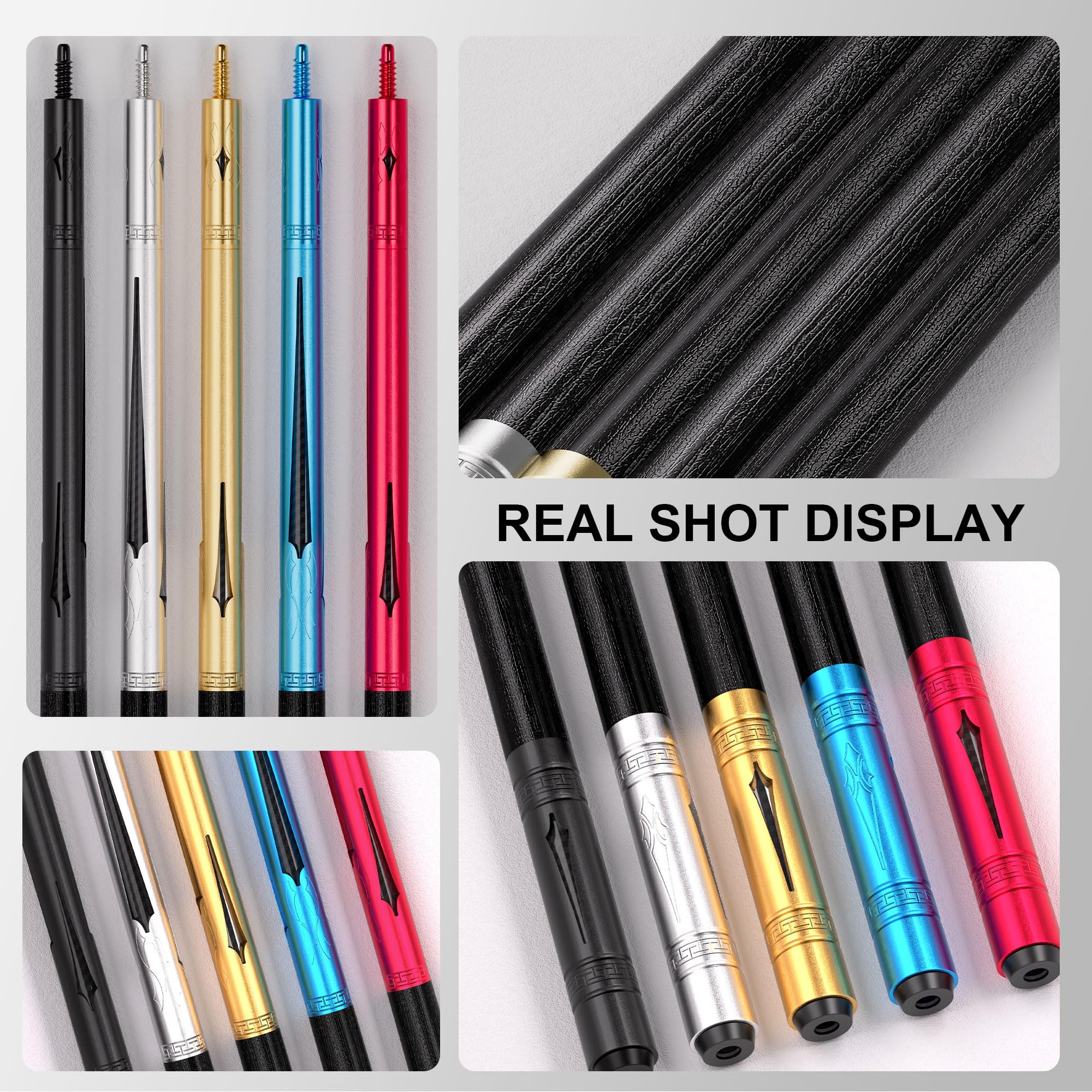 DAVID LOMAN 2 Pool Cue - 100% Carbon Fiber Billiard cue. David Tip