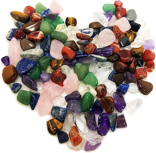 Miniatura 10 de Cristal natural 7 piedras de chakra de cuarzo rosa, amatista, lapislázuli, jaspe, jade, ojo de tigre para sanación de energía de cristal,