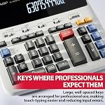Calculatrice d'impression couleur deluxe Sharp EL2630PIII avec horloge et calendrier - Affichage 12 chiffres, 4,8 LPS, impression bicolore, idéale pour la comptabilité et la tenue de livres