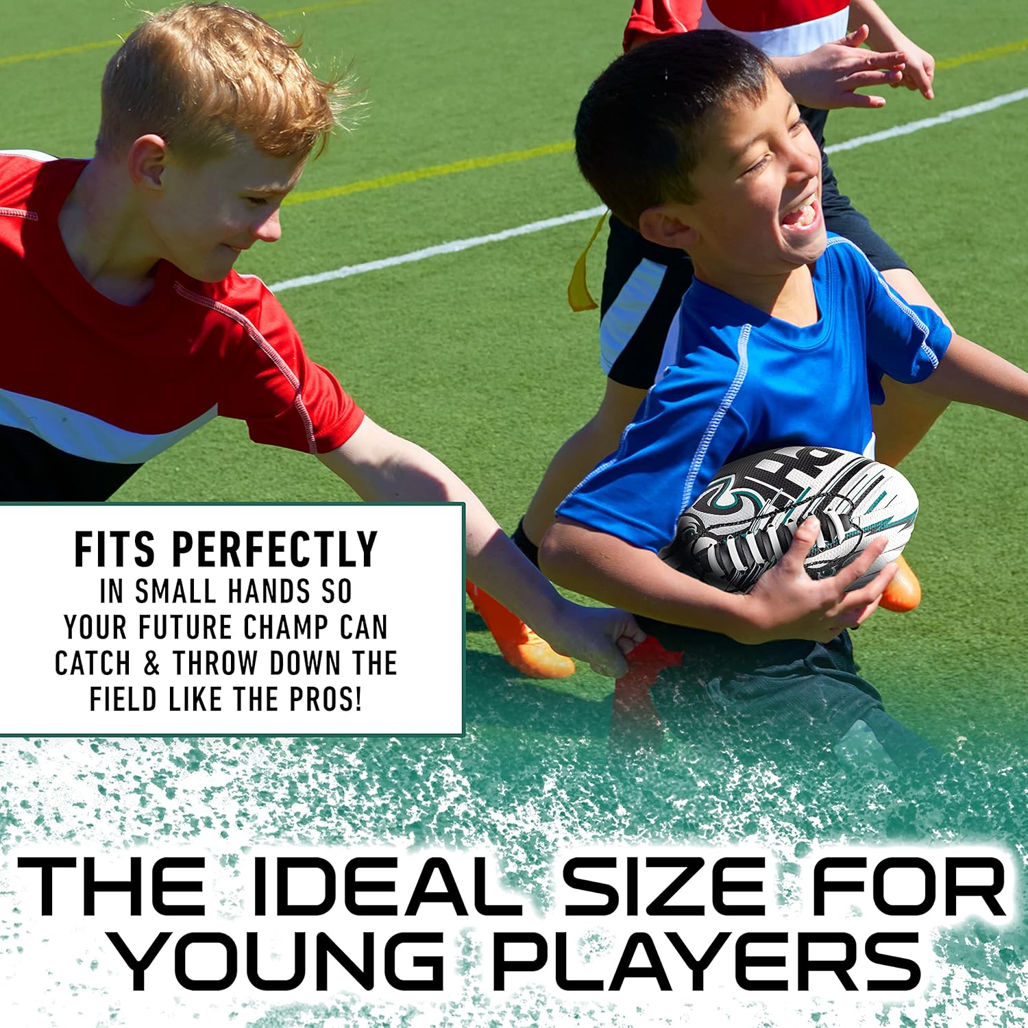 Franklin Sports NFL Team Mini Footballs - Youth 8.5" Official NFL Licensed Football + Air Pump Set