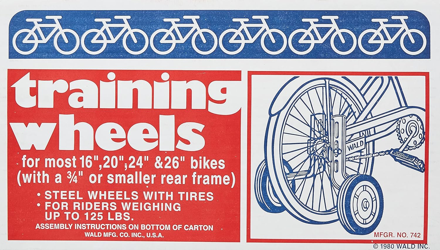 Wald W742 Training Wheels (16-26-Inch) : Bicycle Training Wheels : Sports & Outdoors