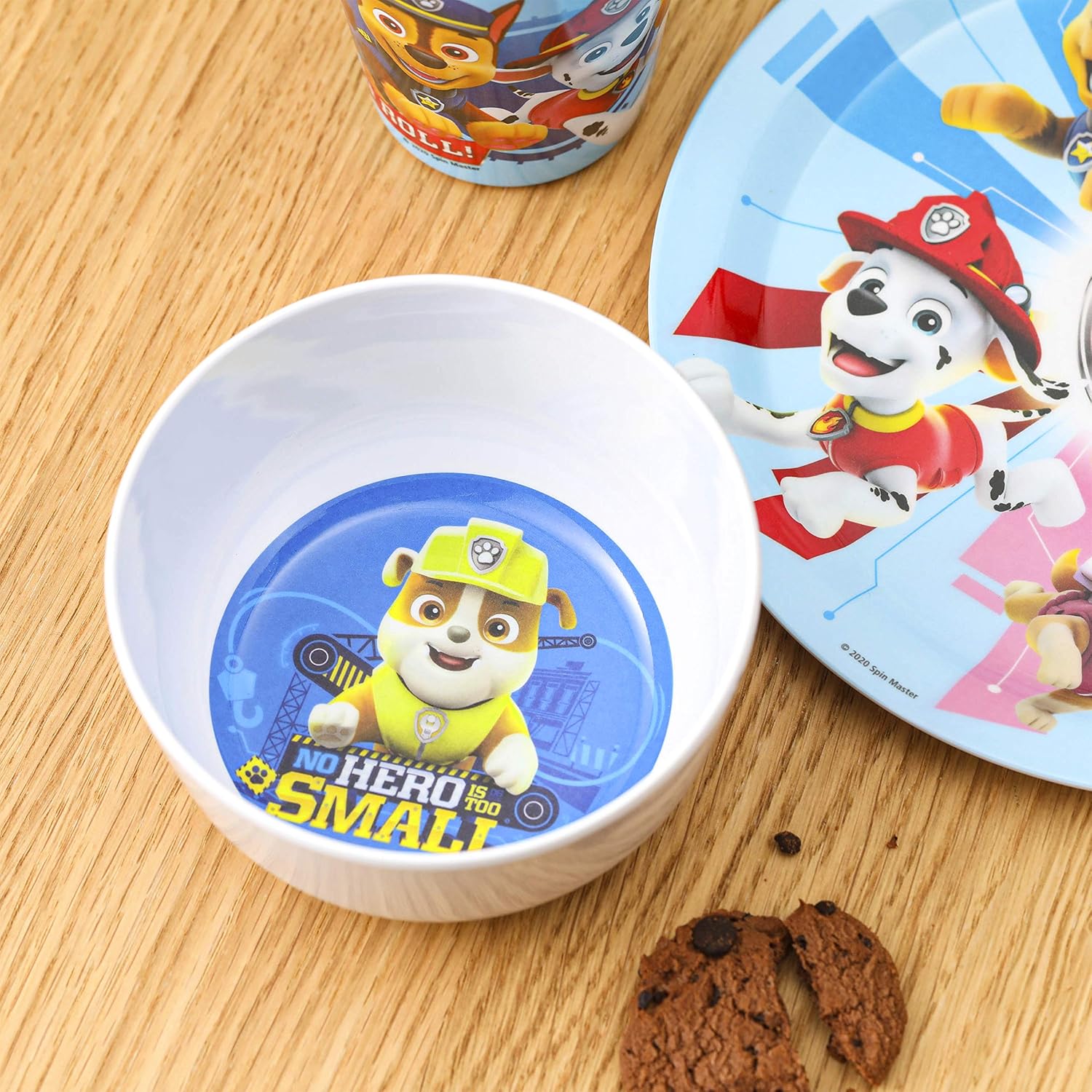 Zak Designs Paw Patrol Dinnerware Set Includes Plate, Bowl, Tumbler and Utensil Tableware BPA-Free Made of Durable Melamine Material and Perfect for Kids, 5pc : Baby