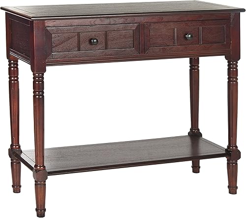 Miniatura 4 de Safavieh American Home Collection Mesa de consola Lexington, Madera, Cerezo oscuro