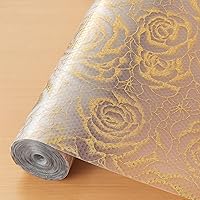 Vista 19 de Cooyes Revestimiento para estanterías, cajones y armarios de cocina, sin adhesivo, papel impermeable con patrón moderno, duradero