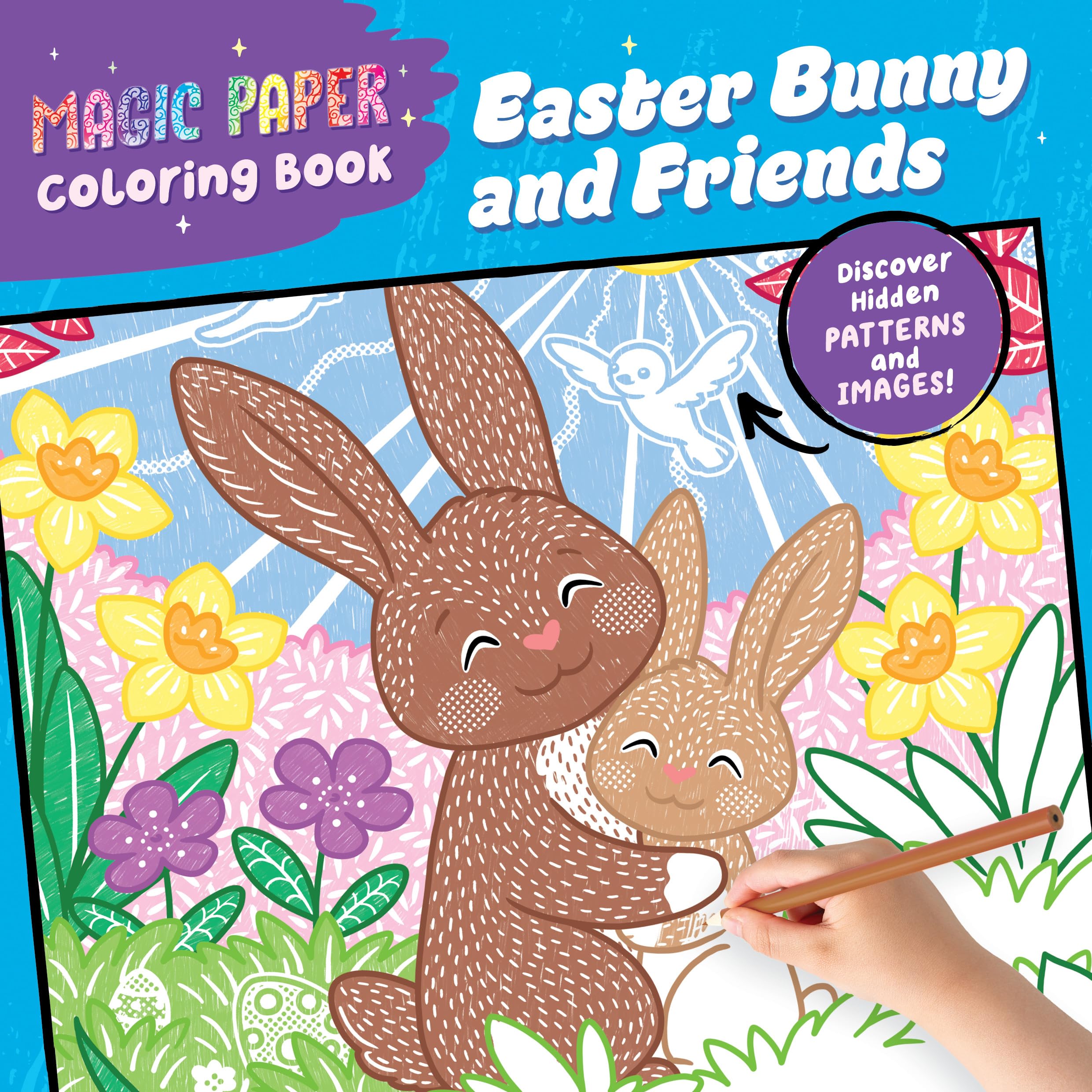 Natascha Pitz - Magic Paper Coloring Book - Easter Bunny and Friends