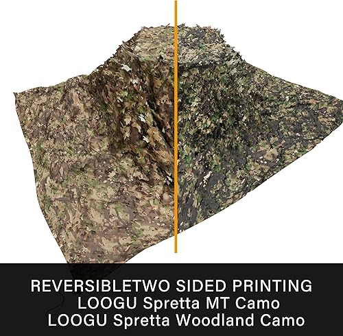 Vista 16 de LOOGU - Red de camuflaje militar para caza y acampada, 6.5 x 10 pies, 6.5 x 26 pies, 10 x 10 pies, 10 x 13 pies, 10 x 16.5 pies, 13 x 16.5 pies