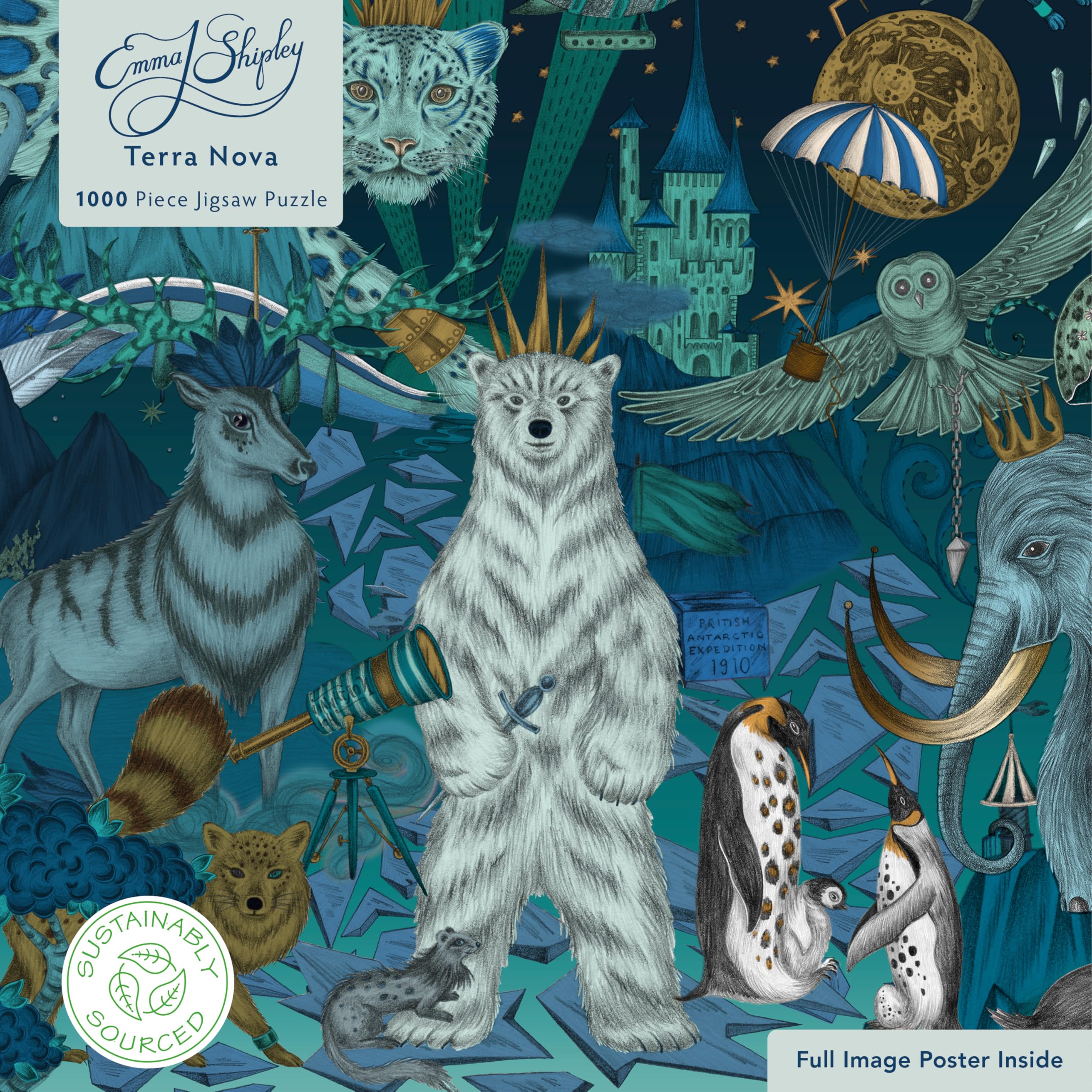 Adult Sustainable Jigsaw Puzzle Emma J Shipley: Terra Nova1000-pieces. Ethical, Sustainable, Earth-friendly