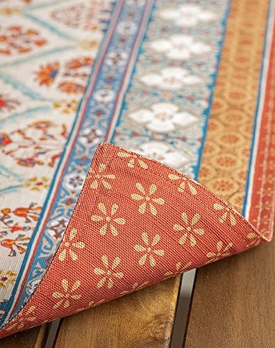 Miniatura 7 de Maison d' Hermine Juego de 4 manteles individuales de tela 100% algodón, decorativos y lavables, para regalos, cenas, vacaciones, bufé y uso de