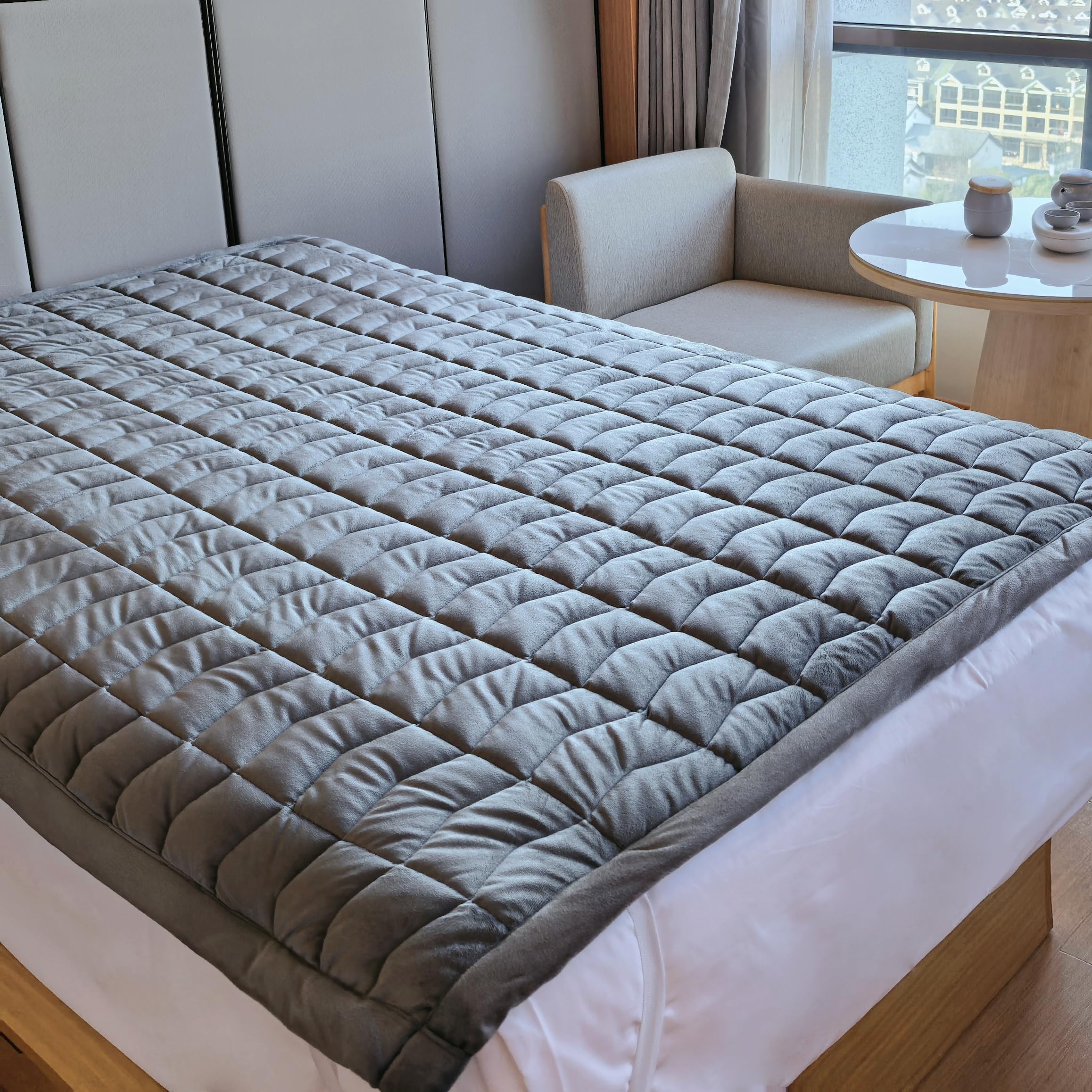 Amazon｜JENSYWEE グラフェン暖房 電気マットレスパッドなし、寒い天候