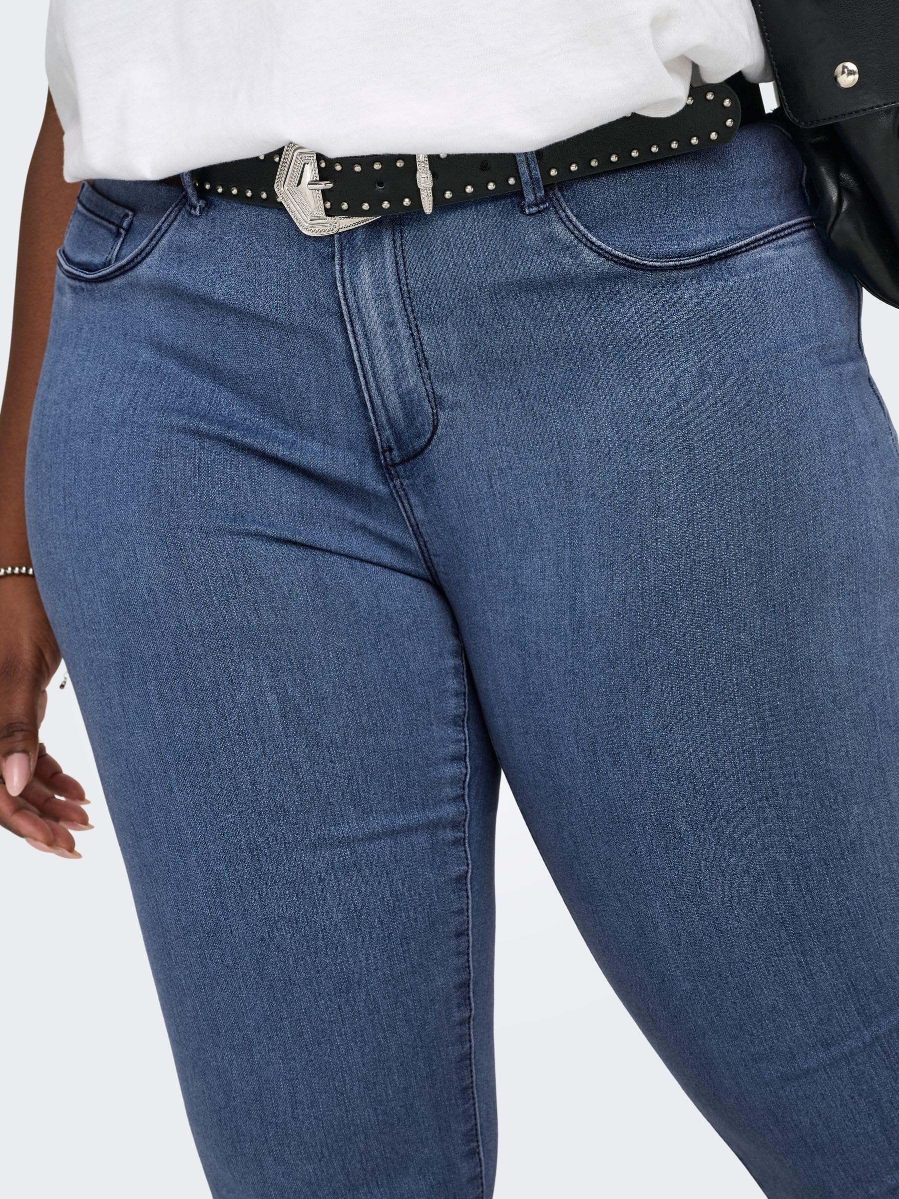 Only Carmakoma Carthunder Push Up Reg Skinny Jeans Noos - Jean Skinny - Skinny - Femme