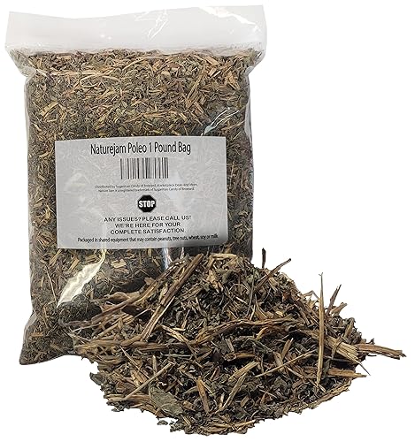 Naturejam Poleo Bolsa de 1 libra 100% natural Wildcraft-Sin procesamiento, alias Mexican Penny Royal