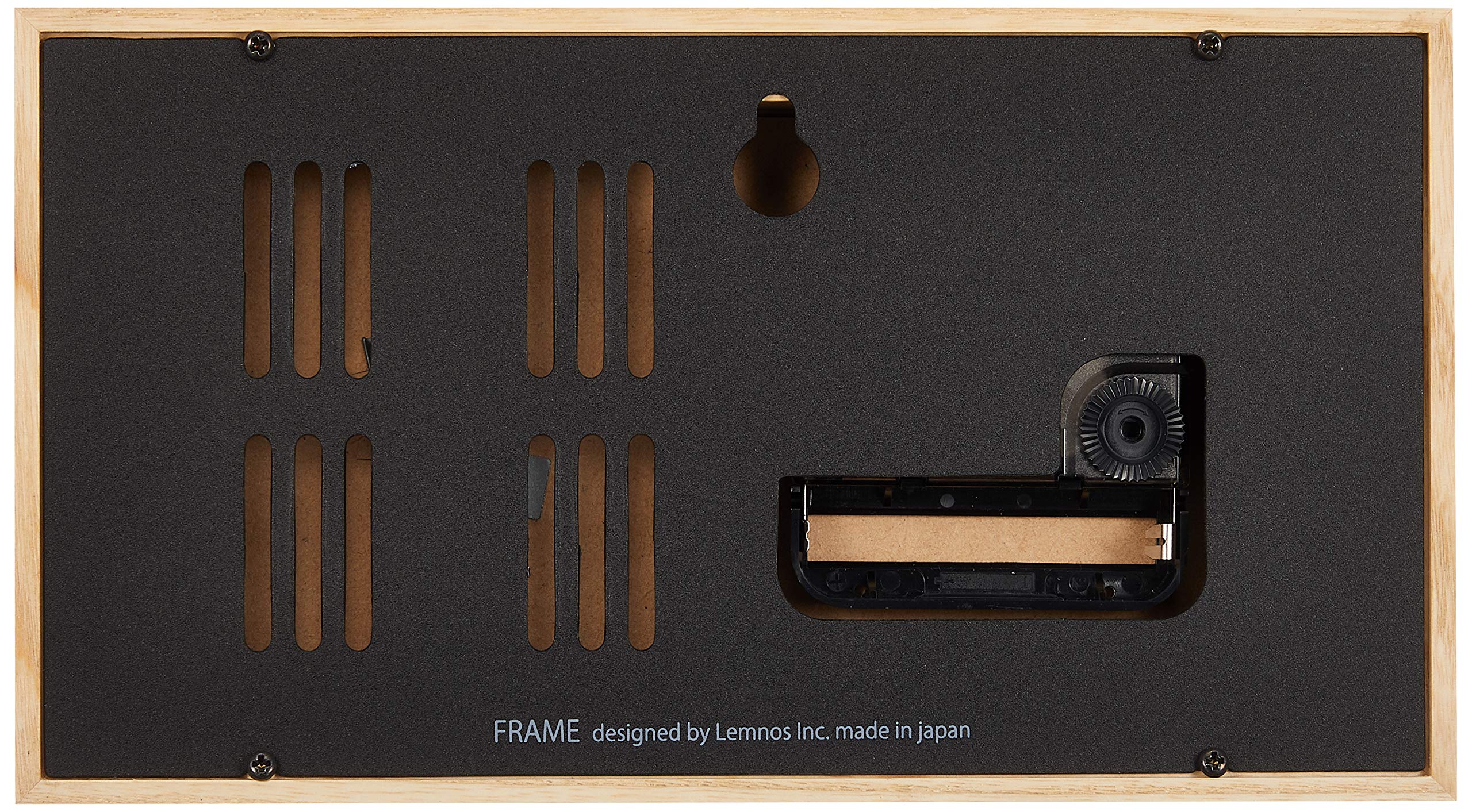 Amazon.co.jp: レムノス 掛け置き 温湿度計 アナログ フレーム 天然色