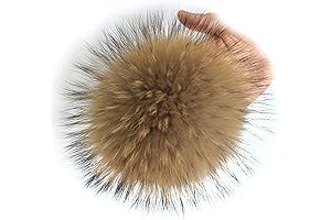 Chunxiao Raccoon Fur Hat Pompom Ball